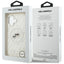 Karl Lagerfeld IML Glitter Karl & Choupette Heads Logo MagSafe dėklas iPhone 17 (pilkas)