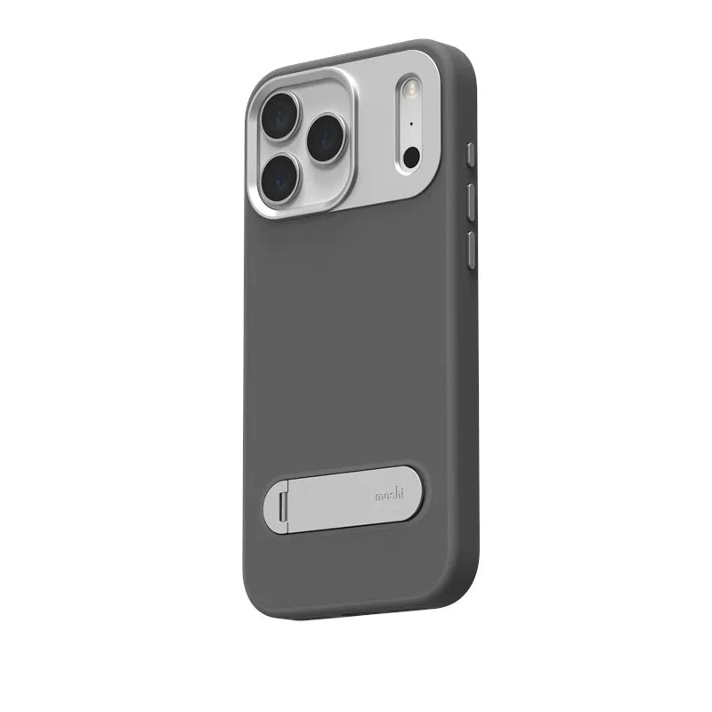 Moshi Kameleon MagSafe – Dėklas iPhone 17 Pro Max su stovo funkcija (Midnight Gray)