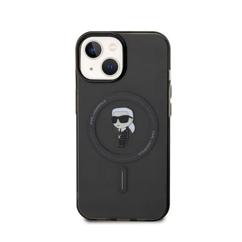 Karl Lagerfeld IML Ikonik MagSafe – iPhone 15 dėklas (juodas)