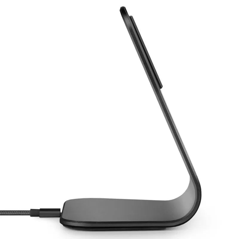 XVIDA greitojo įkrovimo stalinio įkrovimo stovas – indukcinis įkroviklis Samsung Quick Charge 2.0 (juodas)