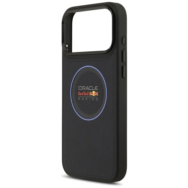 Red Bull Meshed Blue Ring & Metal Buttons MagSafe – iPhone 17 Pro Max dėklas (tamsiai mėlynas)