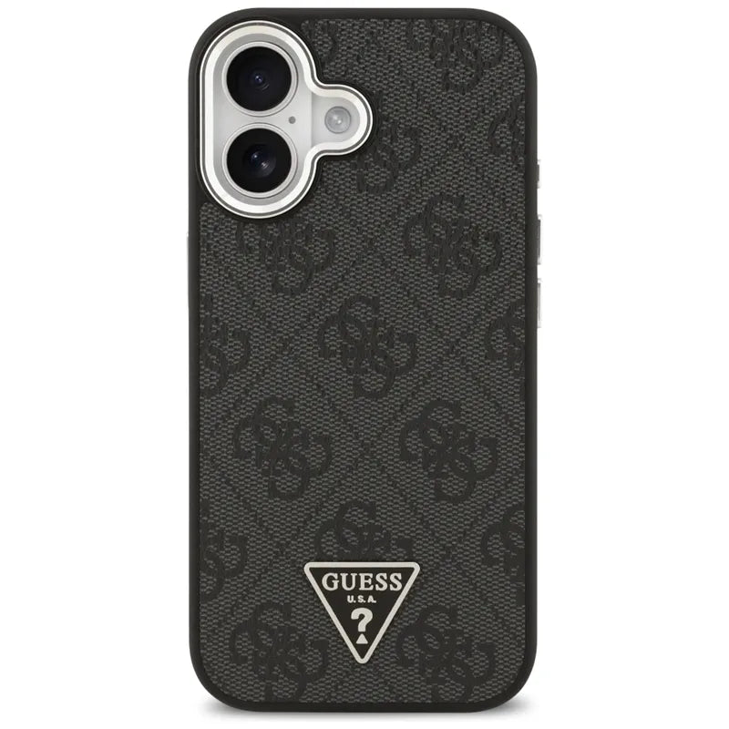 Guess 4G Triangle Logo MagSafe – dėklas iPhone 17 (juodas)
