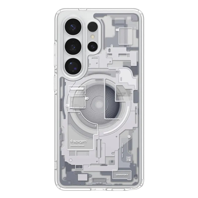 Spigen Ultra Hybrid Mag MagSafe – dėklas Samsung Galaxy S26 Ultra (Zero One White)
