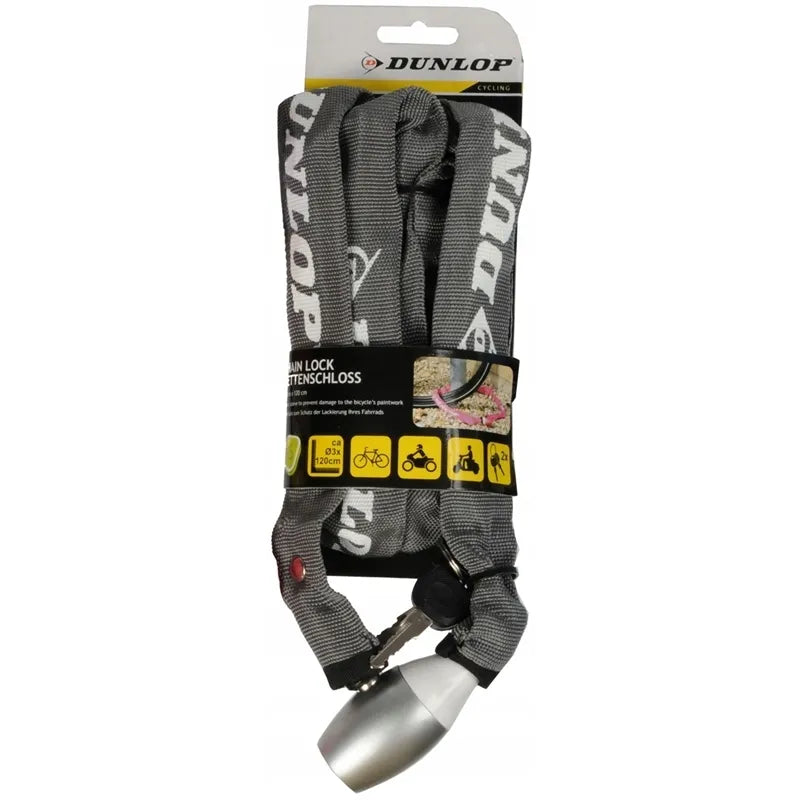 Dunlop - Dviračio spyna su grandine 120 cm (pilka)