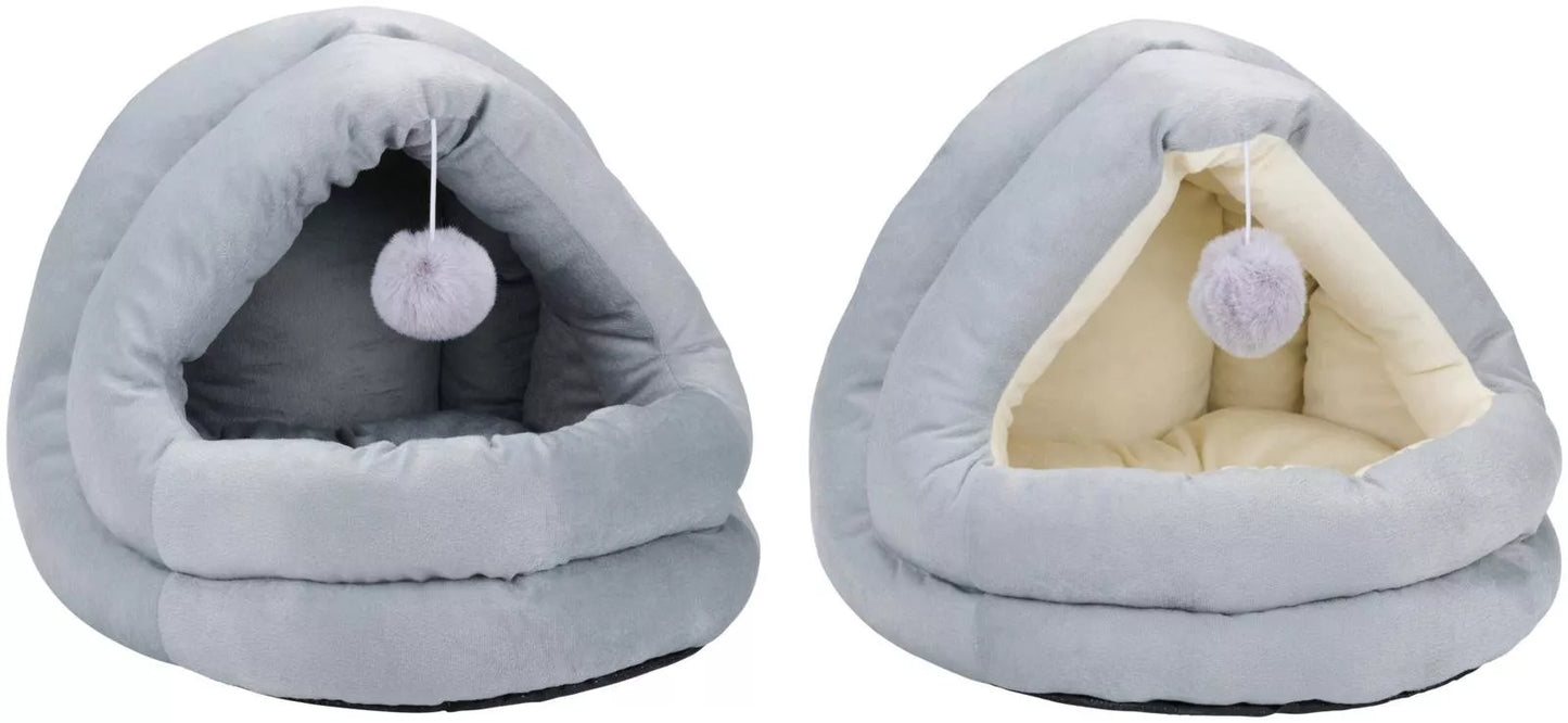 PET COMFORT kačių guolis–urvelis su kamuoliuku, 42×40×38 cm, 871125223382