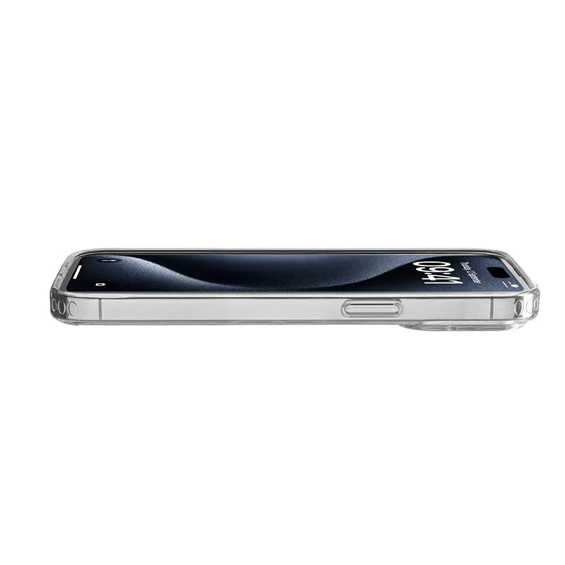Cellularline Clear Strong – iPhone 15 Pro dėklas su antimikrobine apsauga (skaidrus)