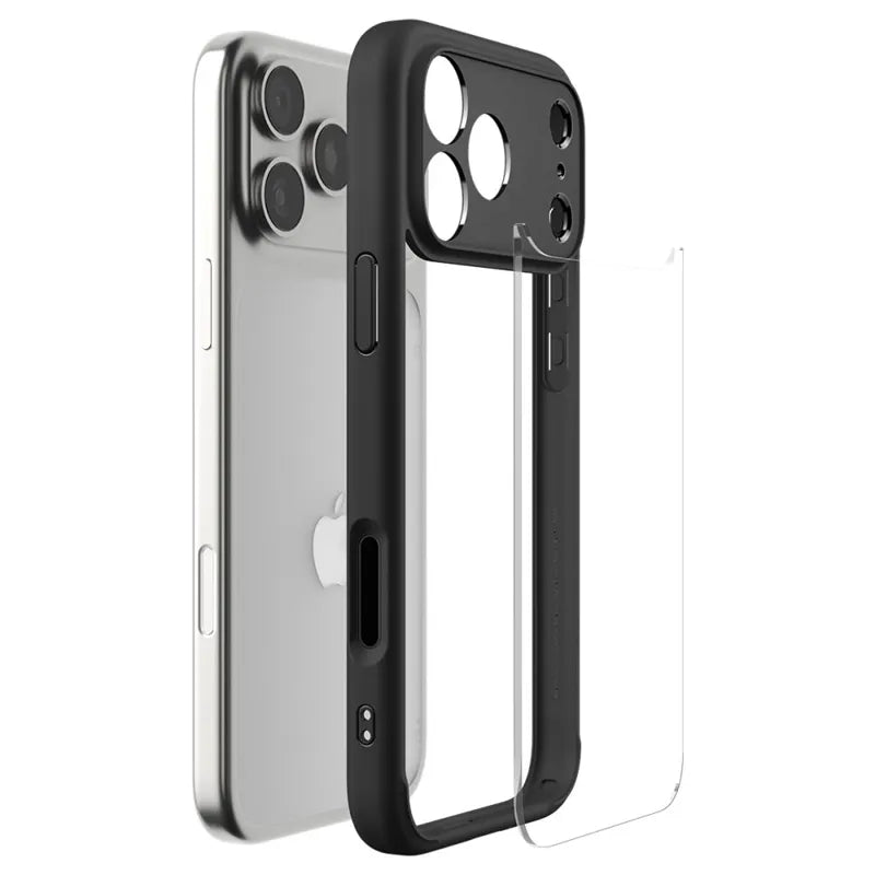 Spigen Ultra Hybrid – Dėklas iPhone 17 Pro (Matte Black)