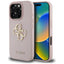 Guess Grained Big 4G Logo Small Classic Logo – dėklas iPhone 16 Pro (rožinis)