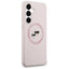 Karl Lagerfeld Silicone Karl & Choupette Heads MagSafe – dėklas Samsung Galaxy S25 FE (rožinis)