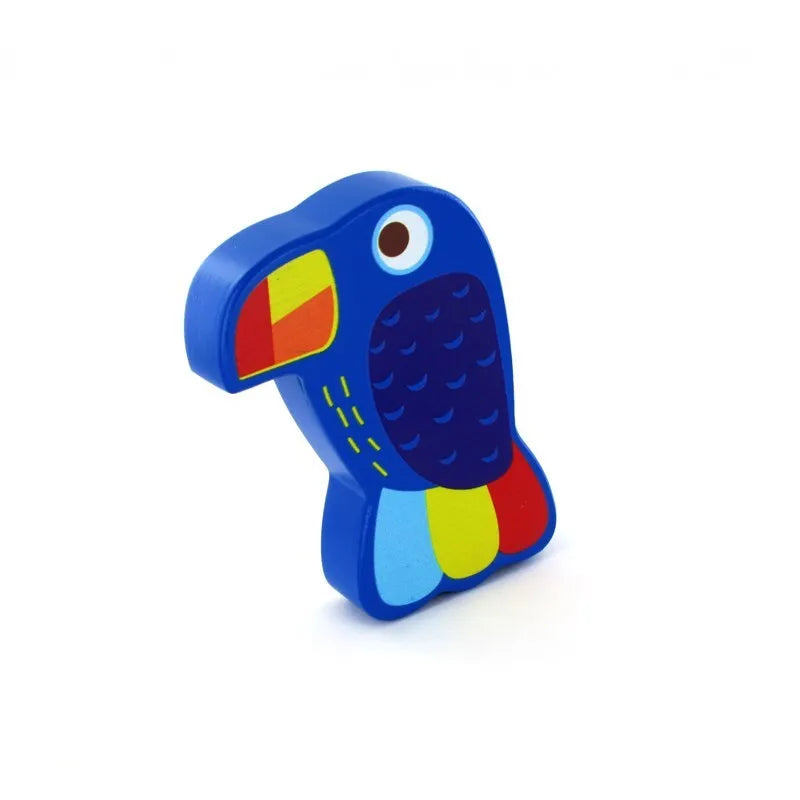 Mediniai barškučiai (Flamingas, Tukanas), modelis parenkamas atsitiktine tvarka