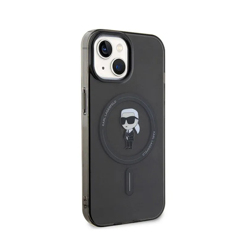 Karl Lagerfeld IML Ikonik MagSafe – iPhone 15 dėklas (juodas)