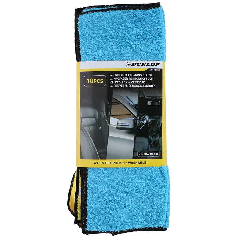 Dunlop – Universalios mikropluošto šluostės automobiliui 35x40 cm, 10 vnt.