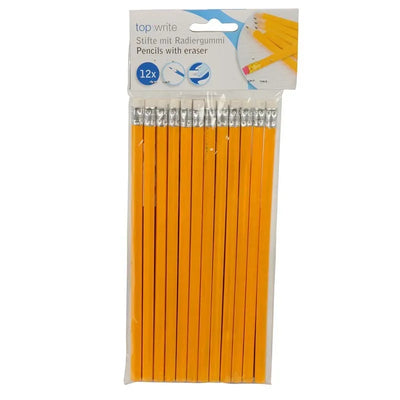 Topwrite – HB pieštukas su trintuku, 12 vnt.