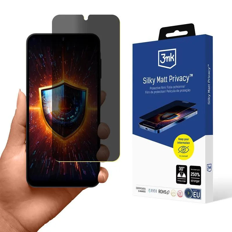 3mk Silky Matt Privacy – matinė privatumą sauganti plėvelė Samsung Galaxy A16 4G/5G telefonams