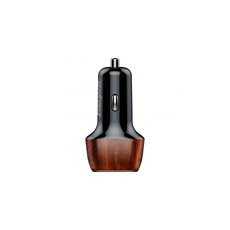 Energizer Ultimate – USB-C ir USB-A 38W PD + QC3.0 automobilinis įkroviklis (WALNUT)