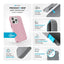 Speck Presidio2 Grip ClickLock & MagSafe – dėklas iPhone 16 Pro (Wednesday Pink / Boysenberry Purple / White)