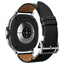 Spigen Enzo – natūralios odos dirželis Samsung Galaxy Watch 8 / 8 Classic 40 / 44 / 46 mm (juodas)