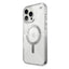 Speck Presidio Perfect-Clear Grip MagSafe – dėklas iPhone 16 Pro Max (skaidrus / chromuota apdaila / Serene Silver)