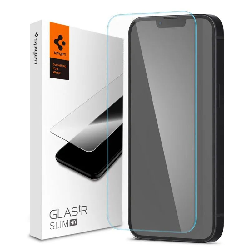 Spigen Glas.TR Slim – Grūdintas stiklas skirtas iPhone 17e / 16e / 14 / 13 / 13 Pro