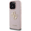 Guess Grained Big 4G Logo Small Classic Logo – dėklas iPhone 16 Pro (rožinis)