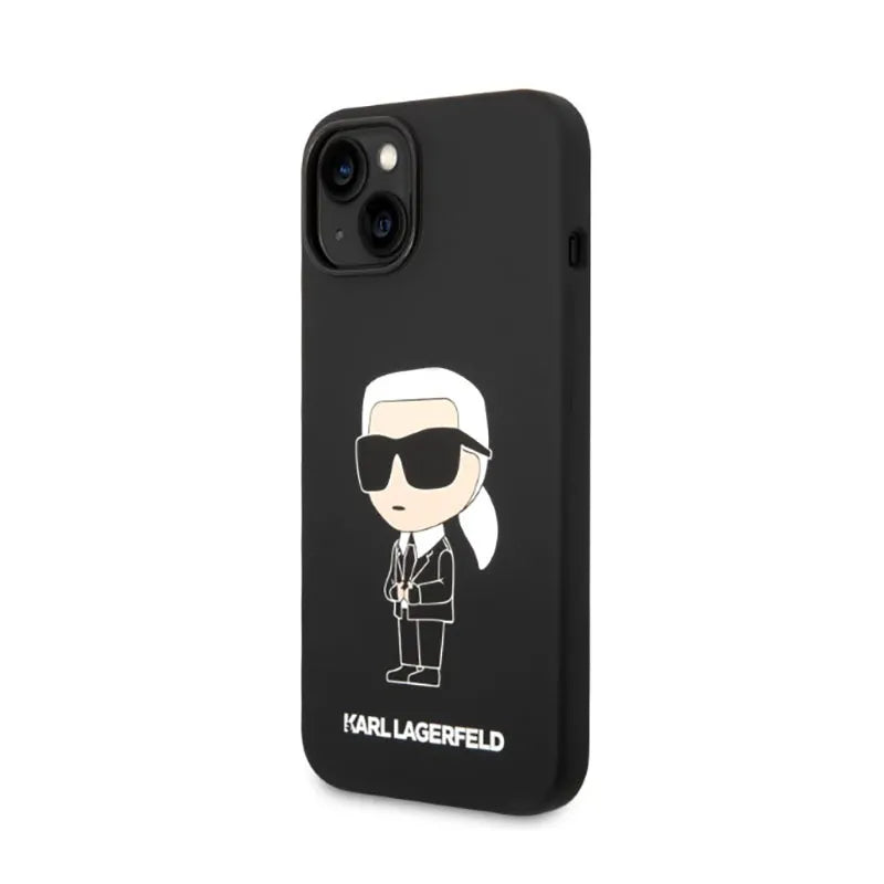 Karl Lagerfeld Silicone NFT Ikonik – Dėklas skirtas iPhone 14 Plus (juodas)