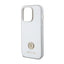 Guess 4G Strass Metal Logo - dėklas iPhone 15 Pro (sidabrinis)