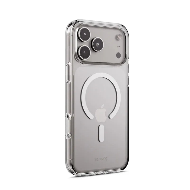 Crong Clear MAG Cover – MagSafe dėklas iPhone 17 Pro Max (skaidrus)