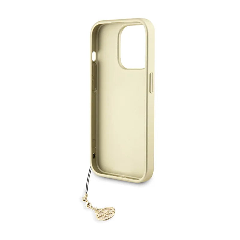 Guess 4G Charms Collection - iPhone 15 Pro dėklas (pilkas)