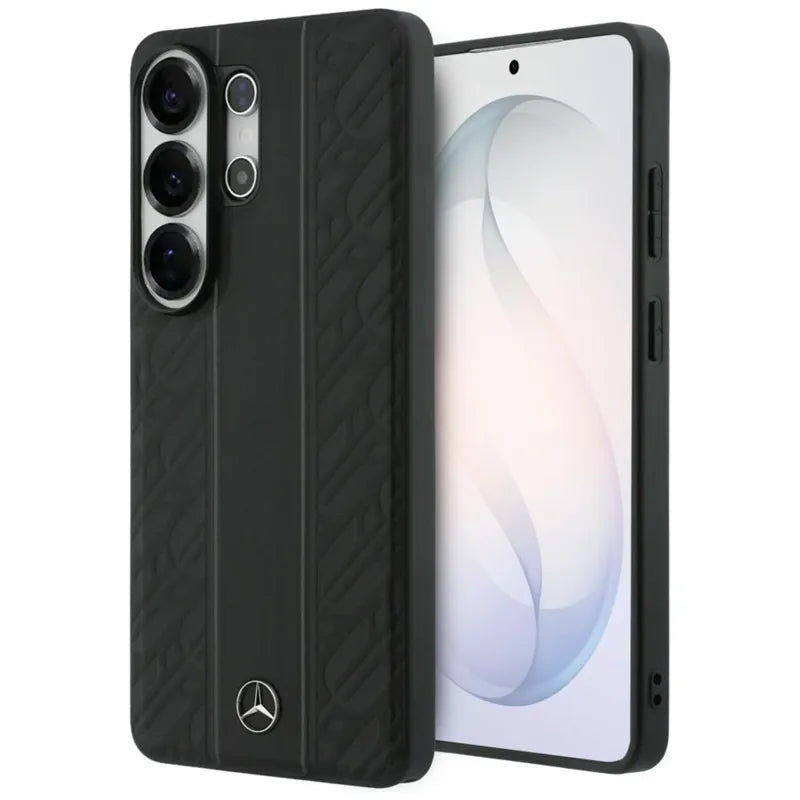 Mercedes Laurel Leaves Vertical Stripes MagSafe dėklas Samsung Galaxy S26 Ultra (juodas)