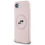 Karl Lagerfeld Silicone Karl & Choupette Heads MagSafe – Dėklas iPhone 16e (rožinis)