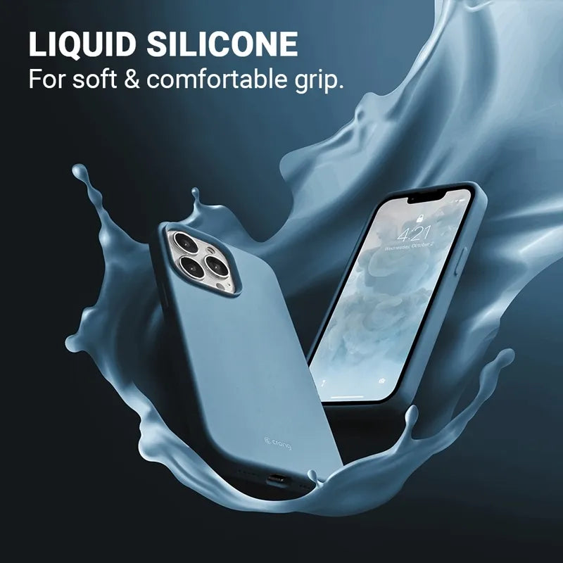 „Crong Color Cover“ – „iPhone 13 Pro Max“ dėklas (mėlynas)