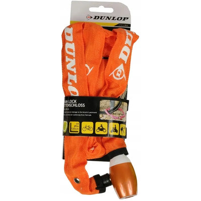Dunlop - dviračio grandinės užraktas 120 cm (oranžinis)