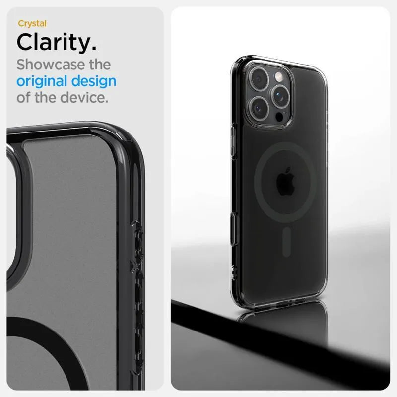 Spigen Ultra Hybrid T Mag MagSafe – Dėklas iPhone 16 Pro (Frost Black)