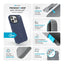 Speck Presidio2 Grip ClickLock & MagSafe – dėklas iPhone 16 Pro Max (Coastal Blue / Dust Gray / White)