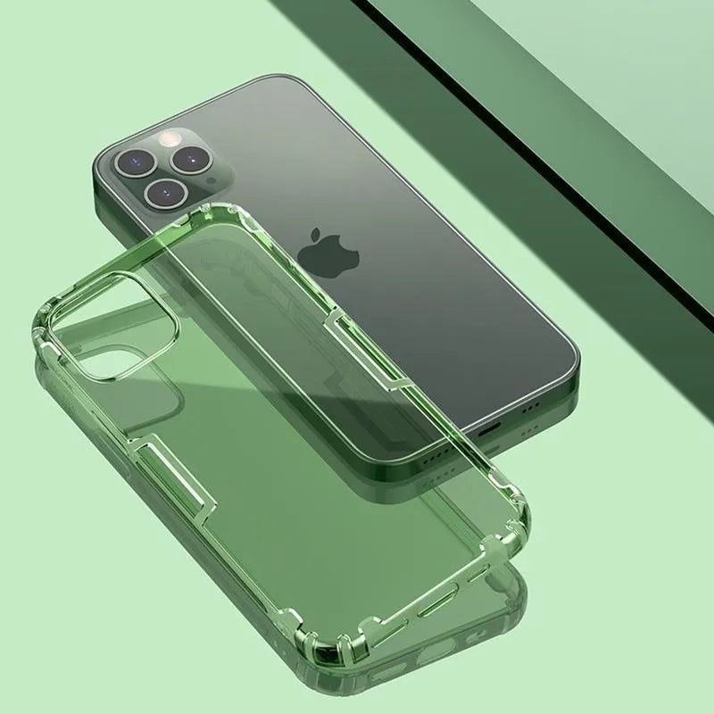 Nillkin Nature TPU dėklas – dėklas Apple iPhone 12 Pro Max telefonui (tamsiai žalias)