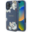 „Guess Grained Printed Flower Pattern MagSafe“ – dėklas „iPhone 16“ (mėlynas)