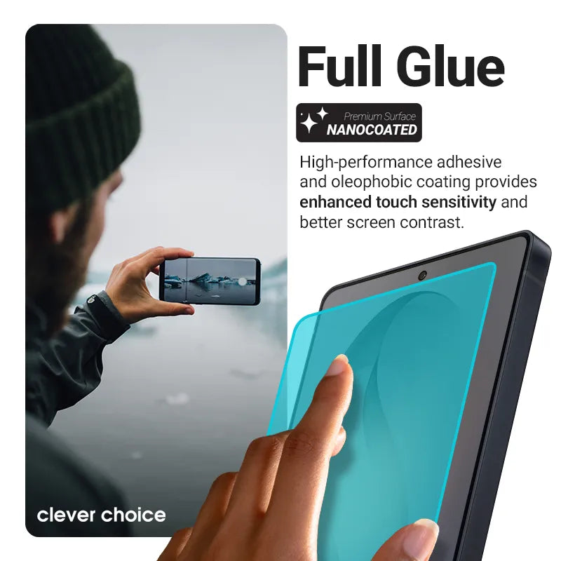 Crong 3D Armour Glass Lite – Full Glue grūdintas stiklas, skirtas Samsung Galaxy S25 Ultra