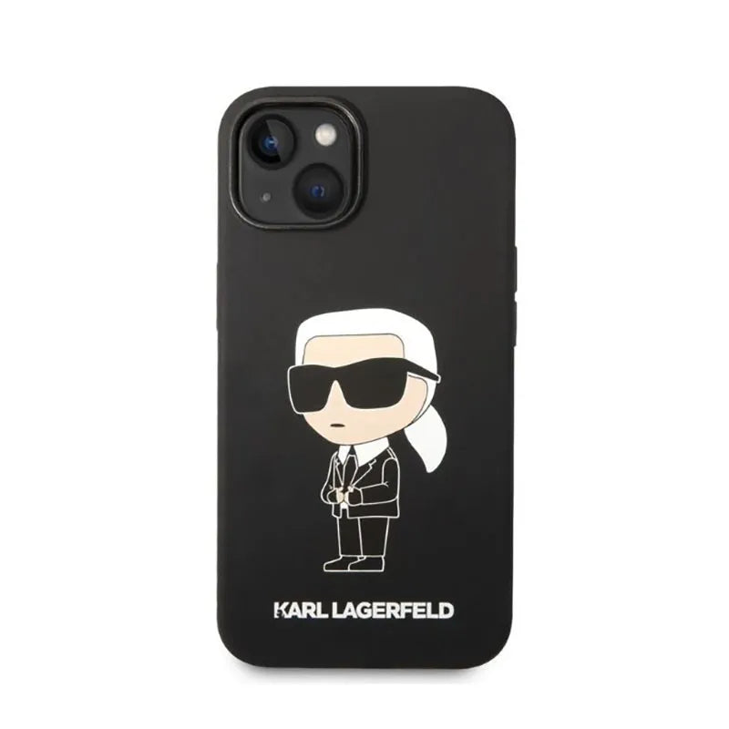 Karl Lagerfeld Silicone NFT Ikonik – Dėklas skirtas iPhone 14 Plus (juodas)