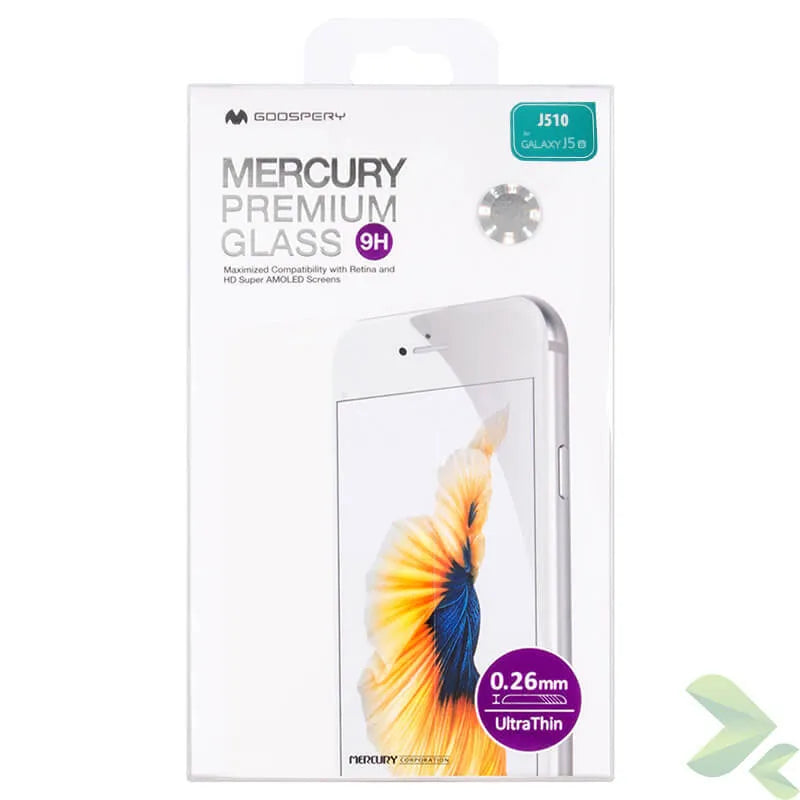 Mercury Premium Glass - 9H grūdinto stiklo ekrano apsauga, skirta Samsung Galaxy J5 (2016)