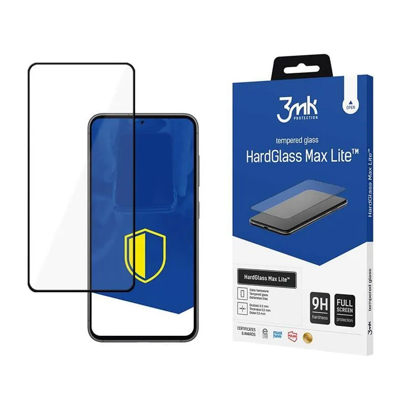 3mk HardGlass Max Lite – Grūdintas stiklas Samsung Galaxy S23 5G (juodas)