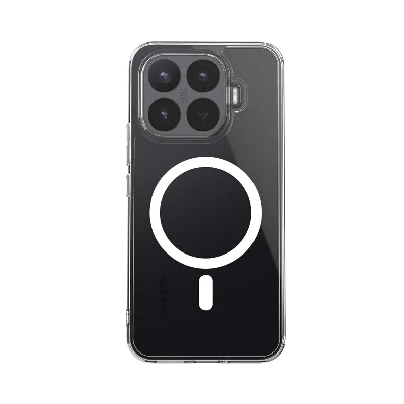 Crong Hybrid Clear Magnetic – MagSafe dėklas, skirtas Xiaomi 17T (skaidrus)