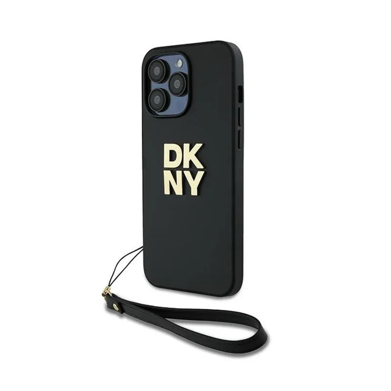 DKNY Wrist Strap Stock Logo – Dėklas iPhone 14 Pro Max (Juodas)