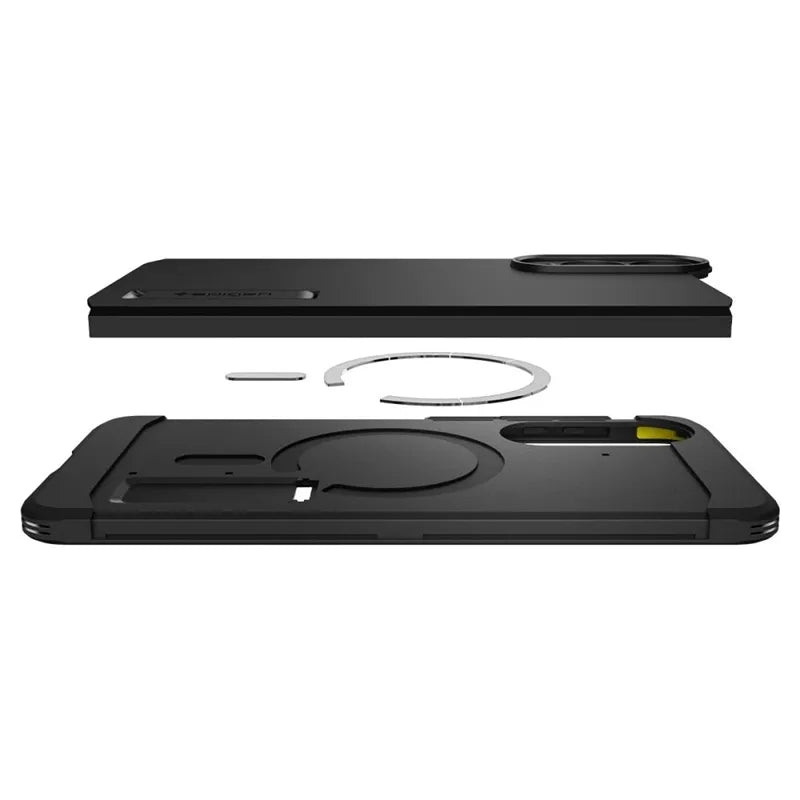 Spigen Tough Armor MagSafe – dėklas Samsung Galaxy S25 Edge (juodas)