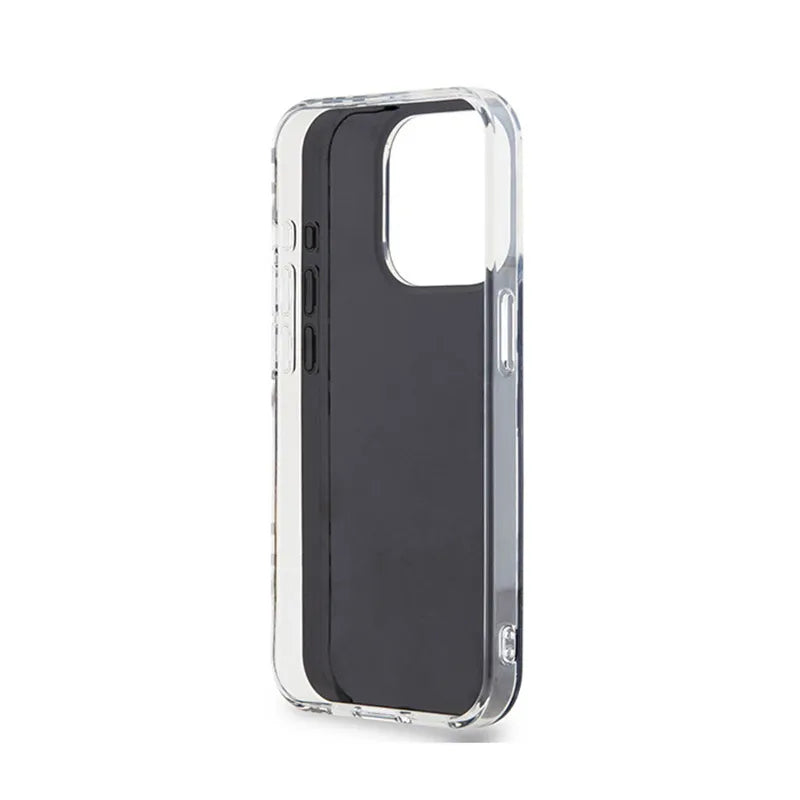 DKNY IML Checkered Mono Pattern – dėklas iPhone 15 Pro Max (juodas)