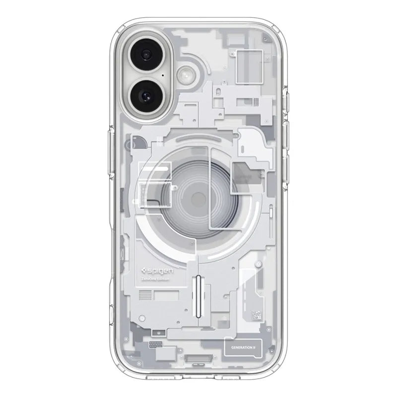 Spigen Ultra Hybrid Mag MagSafe – dėklas iPhone 17 (Zero One White)