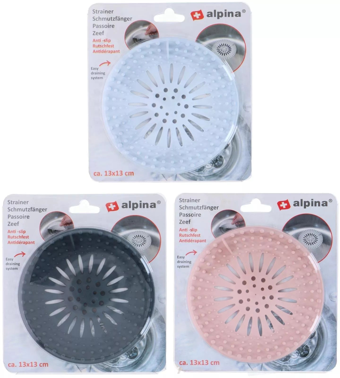 Alpina neslystantis kriauklės sietelis, 13 × 13 cm 871125224369