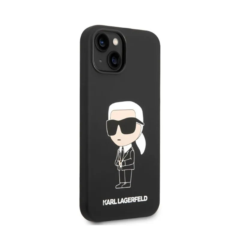 Karl Lagerfeld Silicone NFT Ikonik – Dėklas skirtas iPhone 14 Plus (juodas)