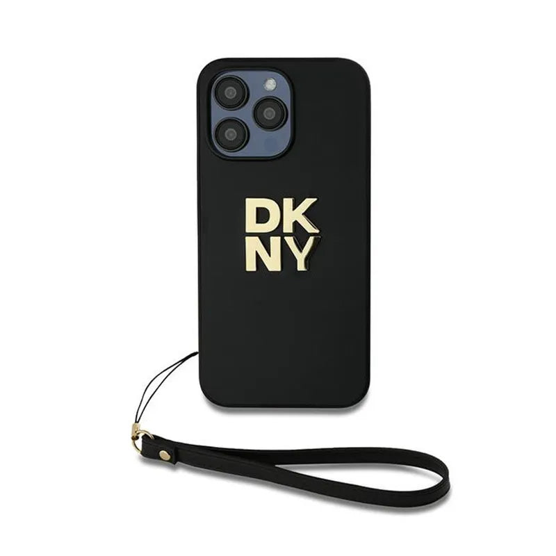 DKNY Wrist Strap Stock Logo – Dėklas iPhone 14 Pro Max (Juodas)