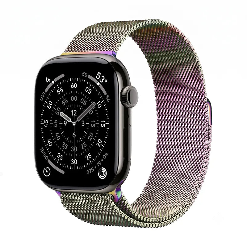 Crong Milano Steel – nerūdijančio plieno dirželis Apple Watch 38/40/41/42 mm (violetinis)