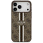 Guess 4G Printed Stripes MagSafe – Dėklas iPhone 17 Pro Max (rudos spalvos)
